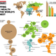 Imagen para el artículo titulado Mapa mundial de millonarios: así de mal está repartida la riqueza